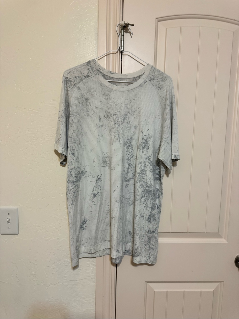 lululemon athletica Light Gray Marble-Print Short Sleeve Tee